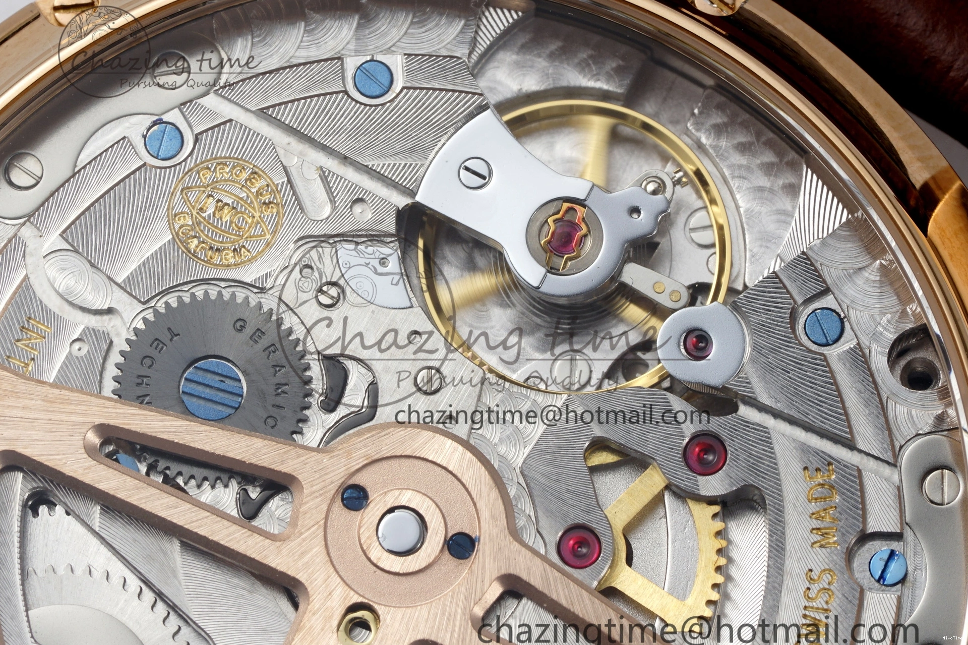 MIROTIME 1222 Portugieser Perpetual Calendar RG 5033 APSF 1:1 Best Edition White Dial on Black Leather Strap A52610 Clone TechFriendly 7043